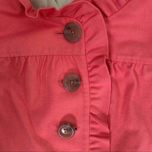 J crew pink size 4 ruffle jacket - Picture 3 of 4